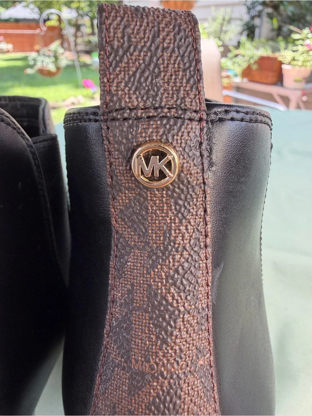 Michael Kors Women's Black Chelsea Block Heel Ankle Boots